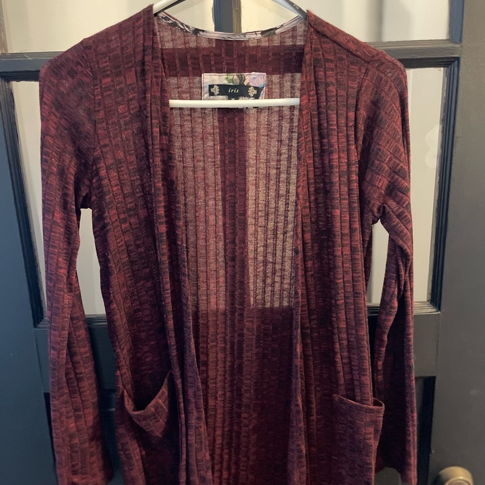 Maroon Cardigan